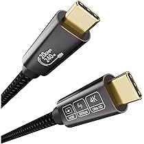 CAKOBLE USB C kabel 2m,240W USB C 3.2 Gen2 kabel 20 Gbps USB C Oplaadkabel,USB C Monitor 4K@60Hz compatibiliteit Thunderbolt 4 kabel voor i-Phone 16, MacBook iPad Pro, Samsung S24/S22