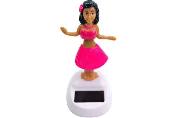 Merting Danseuse Hawaienne Voiture, Figurine Solaire Dansante, Danseuse Hawaienne Voiture Qui Bouge, Créativité Figurine Hawaïenne Voiture Voiture Solaire Danse Jouet Bureau Fournitures