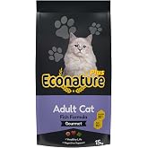 Econature Gurme Kuru Kedi̇ Maması, Balıklı, Yetişkin, 15 kg