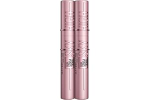 ‎MAYBELLINE Maybelline New York Schwarze Wimperntusche für extrem lange Wimpern, Lash Sensational Sky High Mascara im Doppelpack, Very Black, 2 x 7,2 ml