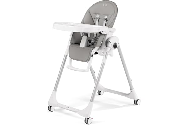 Peg Perego Prima Pappa Follow Me, Chaise Haute, Gris (ice)