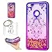 Produktbild Hülle Huawei P8 Lite (2017) / Huawei P9 Lite 2017 (5,2 Zoll) Hülle Transparent Hardcase,3D Galvanotechnik TPU Kreative Liquid Bling Hülle Case Für Huawei P8 Lite 2017 (5,2 Zoll),Dynamisch Treibsand Flüssige Fließend Wasser Glitter Sparkle Klar Hart Plastik Tasche Kristall Handytasche Rückseite Hülle Schale Etui Für Huawei P9 Lite 2017 (5,2 Zoll) + Schlüsselanhänger (R) (10)