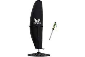 PATWING Funda Protectora para Sombrilla,Funda Sombrilla Jardin Impermeable,Jardin Impermeable,Resistente 600D Oxford,Parasol Cover Patiode Parasol (Negro, 190 * 30 * 81/46cm)