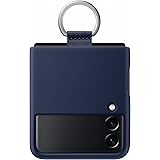 Samsung Silicone Cover with Ring custodia con anello per Galaxy Z Flip3 5G, Navy