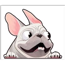Autocollant Vinyle French Bulldog - 15x13cm - Résistant UV Pour Voiture, Moto, Casque