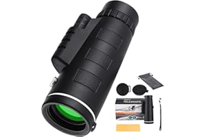 DOWESYEEN Telescopio monocular 40x60, monoculares pequeños de Alta Potencia para Adultos