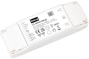 illuburg LED-transformator 24 V 40 W dimbar DALI PUSH 0–10 V flimmerfri LED-strömförsörjning