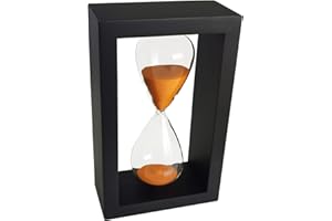 LODUNSYR Timer Hourglass 30 Minutes Ornamento Timer Clessidra 30 Minuti Decorazione per Ristorante Soggiorno Casa Scrivania Camera Da Letto Festa In Festa Natale Sabbia Timer Orologio Sandglass Arancione