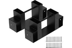 Wakects Kit de support de stockage de bûches de bois de chauffage en fer avec vis support à bois de cheminée intérieur/extérieur, Étagère de rangement pour bois de chauffage Ajustable