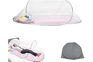 GUANICI Mosquito Net Foldable Travel Tent Single Bed Foldable Travel Mosquito Net Easy to Stow Easy to Installfor Family Kindergarten Travelling Camping (200 x 80 x 56 cm)