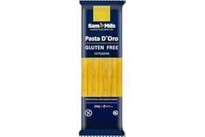 Sam Mills - Fettuccine Sin Gluten - 1 paquete de 500 g - 100% Harina de Maíz - Fabricado en Instalaciones Sin Gluten - Mejora el Tránsito Intestinal - Ideal para Dietas Veganas
