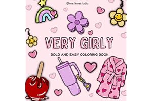 Very girly: Bold and easy coloring book