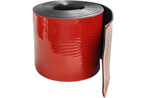 Hengrongshen Tiras de goma, 100 mm x 1,5 mm x 3,2 m, autoadhesivas, perfiles de goma maciza, cinta adhesiva para juntas, protección del suelo, protección contra vibraciones, cubiertas