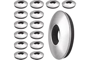 BOUMVID Arandelas de Sellado Adheridas con EPDM, 15 Piezas M4.2 x 12mm Arandela Goma Selladas con Respaldo de Neopreno Acero Inoxidable, para Tornillos Autorroscante