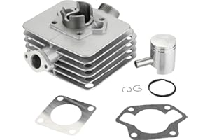 ISINEVER Zylinder mit Kolben Dichtungen Kit passend für Simson S51, SR50, KR51/2 Moped 50ccm Zylinder, 38mm, 60km/h