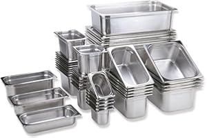 APS 81306 - Contenitore GN 1/3, in acciaio inox, dimensioni 176 x 325 mm, altezza 1500 mm, volume 5,7 litri, colore acciaio inossidabile