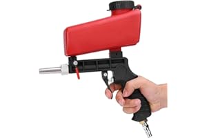 YWHWXB Portable 90psi Gravity Sandblaster Sand Blaster Gun Set, Sand Blasting Spray Tool for Remove Paint, Stains, Rust & Clean Surfaces