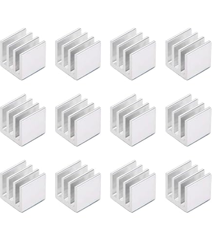 Uxcell® 10Pcs 25mm X 25mm X 10mm Aluminum Heatsink Heat