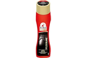 Erdal Pflegeglanz schwarz, Schuhpolitur für sofortigen Glanz, mit Mandelöl, 1er Pack (1 x 75 ml)