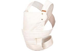 marsupi Classic Babytrage - Neugeborene von der Geburt bis zu 15 kg - Baby Erstaustattung - Klett-Verschluss - Leicht und Kompakt - Ecru S/M