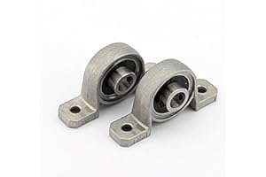 Delaman Rodamiento de Bolas con Bloque de Almohada, 2Pcs Kp004 Soporte Montado en el Centro con Ajuste Automático y Orificio de Brida de Cojinete de Inserción (Tamaño : 20mm)