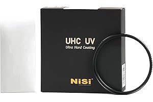 NiSi UHC filtr UV 72 mm ze ściereczką do czyszczenia – szkło Water-White, ultra twarda powłoka o przepuszczalności światła 99,3%, ultra cienkie radełkowane ramki