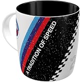 Nostalgic-Art Retro kahve kupası, 330 ml, orijinal lisanslı &uuml;r&uuml;n (OLP), BMW Motorsport &ndash; Tradition Of Speed &ndash; BMW aksesuar ha