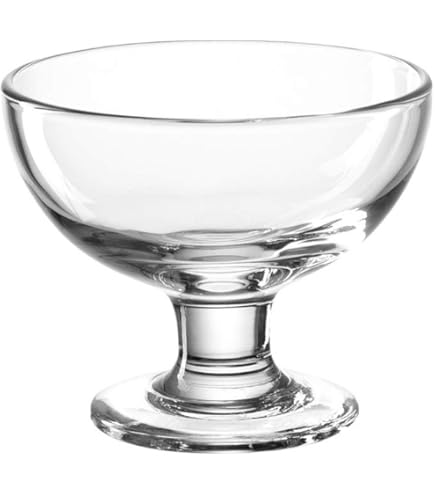 Topkapi Paradiso IJsbekers, ijsschaal, dessertschaal, sorbet, cocktailglazen, Ice Cream Sundae, in transparante diamantlook, 380 ml