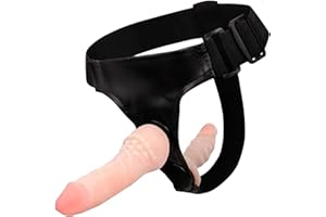 FUTURE OF YOUR PLEASURE SENSUAL Doble strapon Set con 2 consoladores de 16 cm y 10 cm con correa en la hebilla para mujer, consolador doble con hebilla para mujer para ABS TPR FOPS D24-11