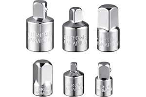Flintronic Adattatore per bussola/riduttore, 1/2 "Drive Twist Nut Remover, Set di adattatori 1/4", 3/8", 1/2" per dadi, trapani, chiavi, cricchetti