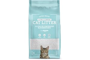 by Amazon Litière agglomérante Ultra Blanche pour Chat, 10 L