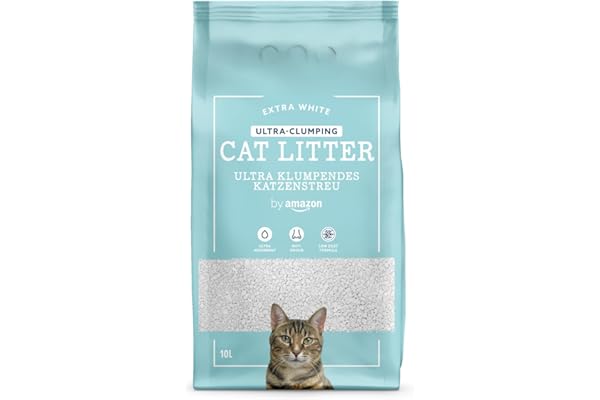 by Amazon Arena aglomerante ultrablanca para Gatos 10 L
