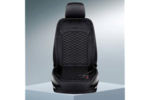 YSPP Heated Car Seat Cover 12v 12v Car Heated Seat Covers Sets 1 Pack 12v Car Heating Seat Cushion Pad Car Seats Cushion,black-1Sitz