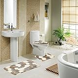 Diossad Badematte Set 3 Teilig Polyesterfaser...