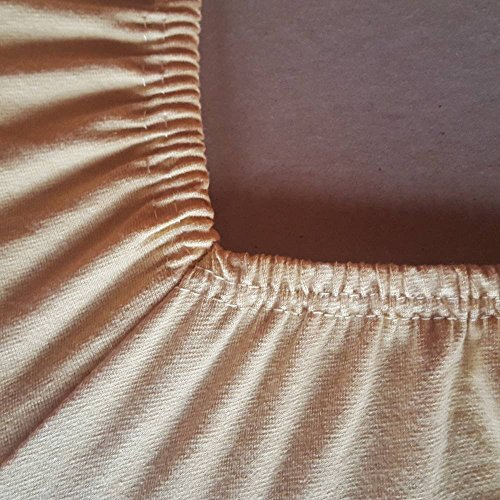 TOPPER SPANNBETTLAKEN F. BOXSPRINGBETT – TOPPER – 100% FEINSTE MAKO-BAUMWOLLE – SEHR GUTE ca.170 gr/m² – ÖKO-TEX 100 (01 weiss, 180×200-200×220) – SPANNBETTTUCH - 3