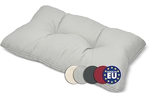 Beautissu Coussin extérieur Jardin Dossier - Coussin Chaise Jardin idéal pour extérieur, Jardin, Balcon - XLuna - 50x40x12 cm - Gris Clair