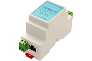 SEENGREAT Serveur série industriel RS485 vers ETH Convertisseur TCP/IP vers module série RS485 vers RJ45 Ethernet Rail-Mount RS485 Serveur série