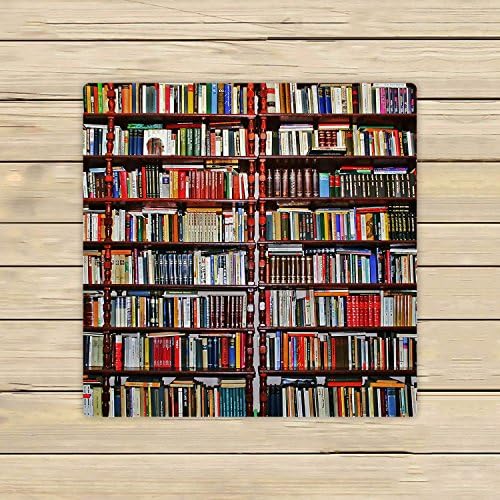 Custom Bookshelf Library Hand Towel,Spa Towel,Beach Bath Towels,Bathroom Body Shower Towel Bath Wrap 13x13 Inches