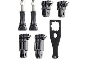 HSU Regulowany uchwyt na ramię przedłużające do GoPro, mocowanie przegubów prostych w tym samym kierunku do Hero 13/12/11/10/9/8/7/6/5/4/3 i innych kamer sportowych