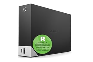 Seagate One Touch Hub 10To, Disque Dur Externe, USB 3.0, pour PC, ordinateur portable et Mac, Services Rescue (STLC10000400)