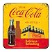 Produktbild Nostalgic-Art 46140 Coca-Cola - In Bottles Yellow | Retro Metall-Untersetzer | Tassen-Untersetzer | mit Kork-Unterseite