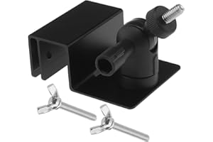 LT Easiyl Gutter Mount for Solar Panel Aluminum Alloy ABS Weatherproof Power Supply Mount Solar Panel Versions Compatible with Arlo HD/Light/Utra/Pro 2/ Pro, Black