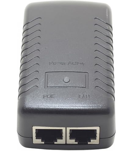 Alimentatore POE Con Iniettore Ethernet A Muro 48V 0.5A - Spina UE Per Telecamere IP, Telefoni VoIP E Access Point