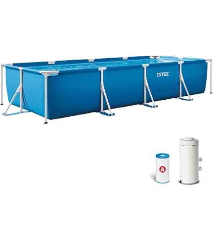 Piscine Gonflable Rectangulaire Familiale 180x130x56cm - Résistante UV Pour Jardin Et Plage - Adultes Et Enfants