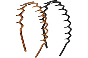 2 stycken sicksack hårband, plast sicksack pannband, vågigt makeup pannband, anti-halk zigzag hårband, för sport fitness, dag