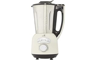 Senya Blender Chauffant Crème INOX Cook & Ice V3, Mixeur Soupe Veloutée/Moulinée, Cuisson Vapeur, Glace Pilée Smoothies, 1, 5L, 1400W, SYCP-HB008C