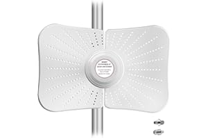 Greatzer Antenne extérieure double bande 4G LTE 5G, 600-6000 MHz jusqu'à 22 DBI Gain compatible signal directionnel routeur MIMO antenne externe SMA / TS9, 2 câbles de 10 m