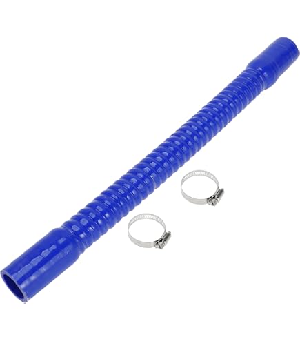 Tuyau Silicone Bleu Haute Température -60°C 300°C 1 Pièce 51Mm/2.01 Id 300Mm/11.81 Longueur 0 Degré Tuyau De Tuyau Haute Température Silicone