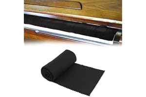 KARELLS Staubschutz für Klaviertastatur, Reinigungstuch für Klaviertastatur, Klavierabdeckung Klaviertastatur, Klaviertastatur Staubschutz, Klaviertastatur-Abdeckung, 125 x 15 cm, schwarz