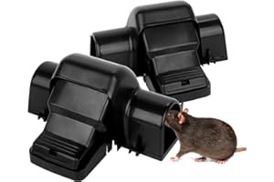 CLIUNT Rat Trap, 2 Pack Rat Traps that Kill Instantly, Humane Rat trap&Mouse trap for Indoors and Outdoor Use, Highly Sensitive Mice Traps and Rat Killer, Child and Pet Friendly